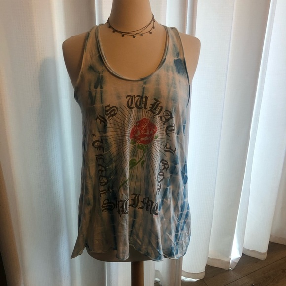 Sublime ‘Lovin’ is what I got’ twist back tank top size Medium. - Picture 1 of 2